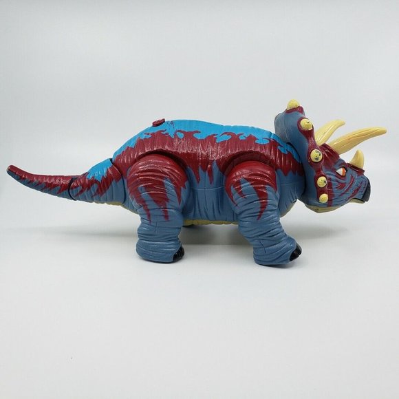 Fisher Price Mattel Trample the Triceratops Dinosaur Toy 2006 TESTED/WORKS - Picture 3 of 7